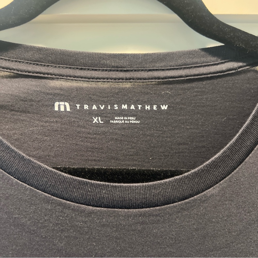 Men’s Travis Mathew T Shirt Short Sleeve Black XL - Picture 3 of 4